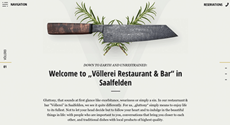 Banner diseño web restaurante